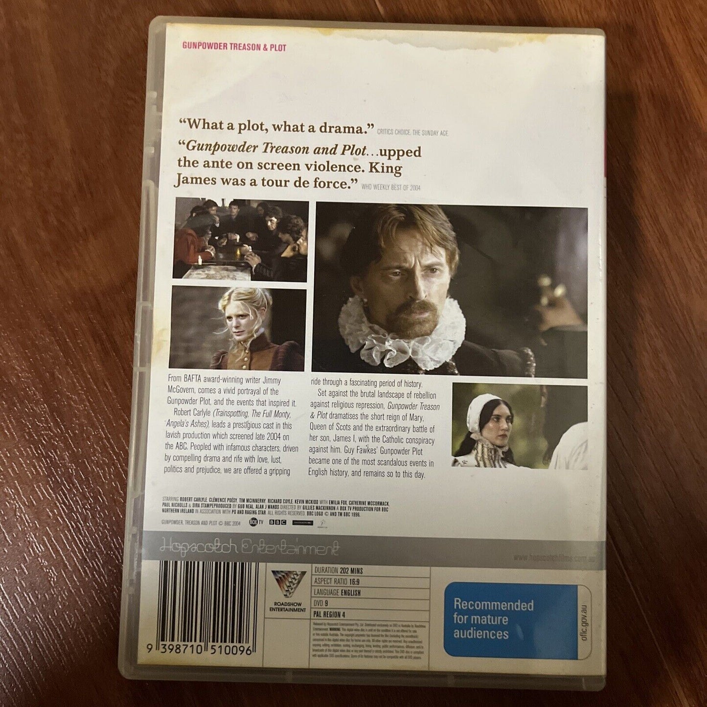 Gunpowder Treason & Plot (DVD, 2004) Robert Carlyle, Clemence Poesy Region 4