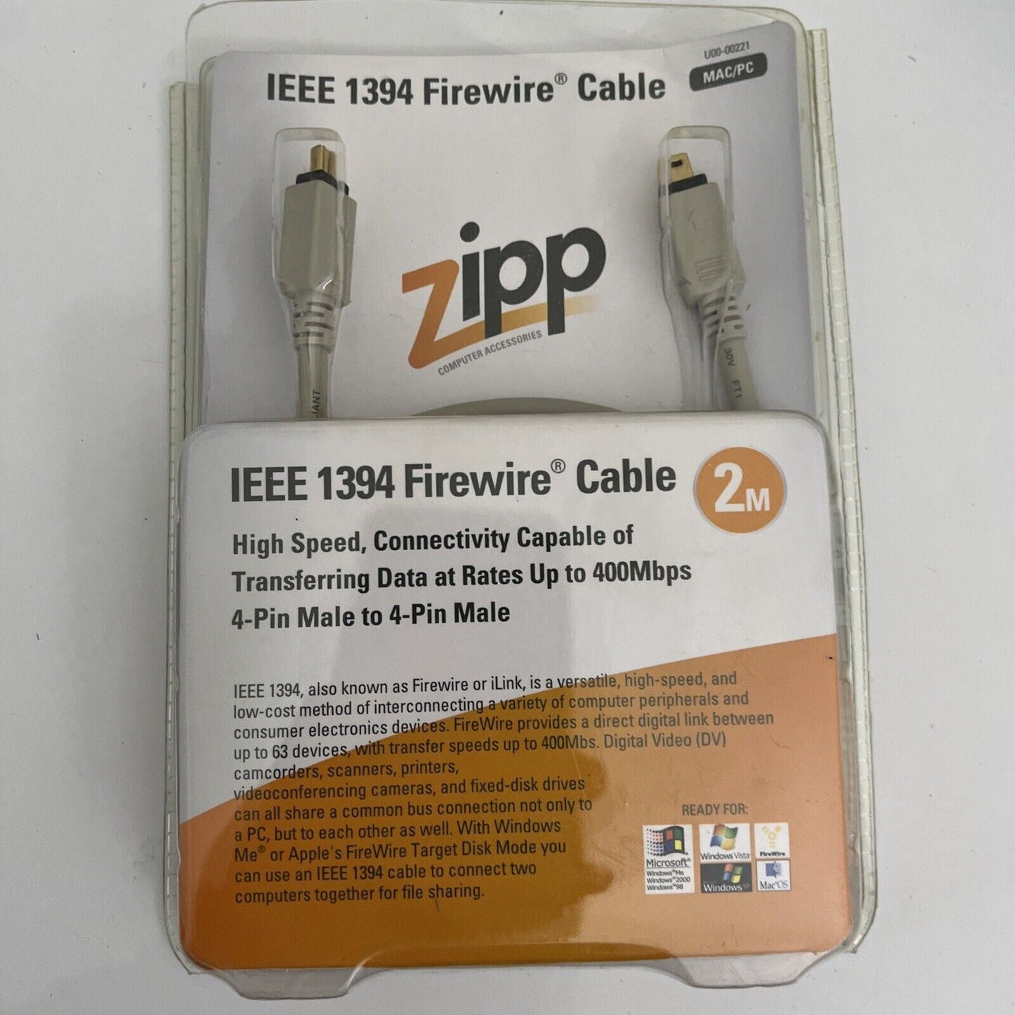 Zipp IEEE 1394 FireWire Cable 2m