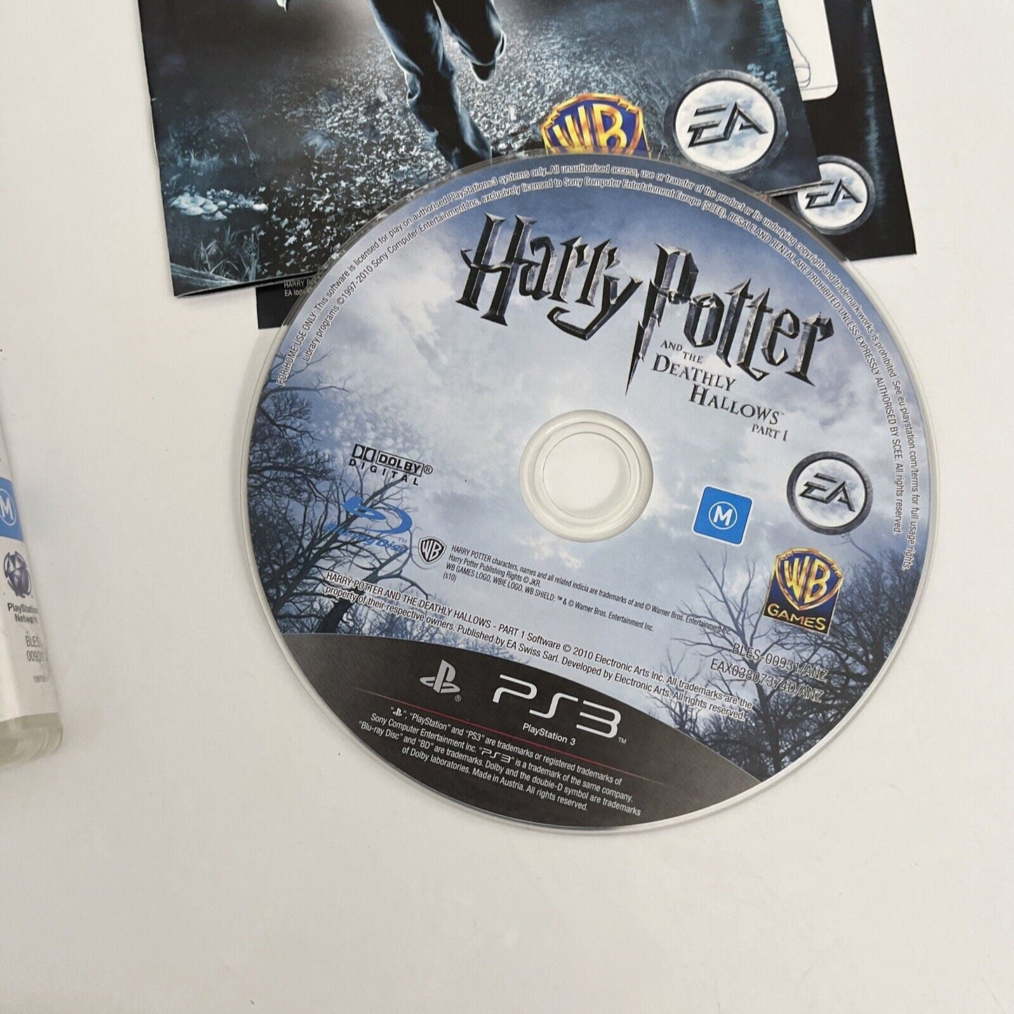 Harry Potter and the Deathly Hallows Part 1 - PS3 Sony PlayStation 3 Manual