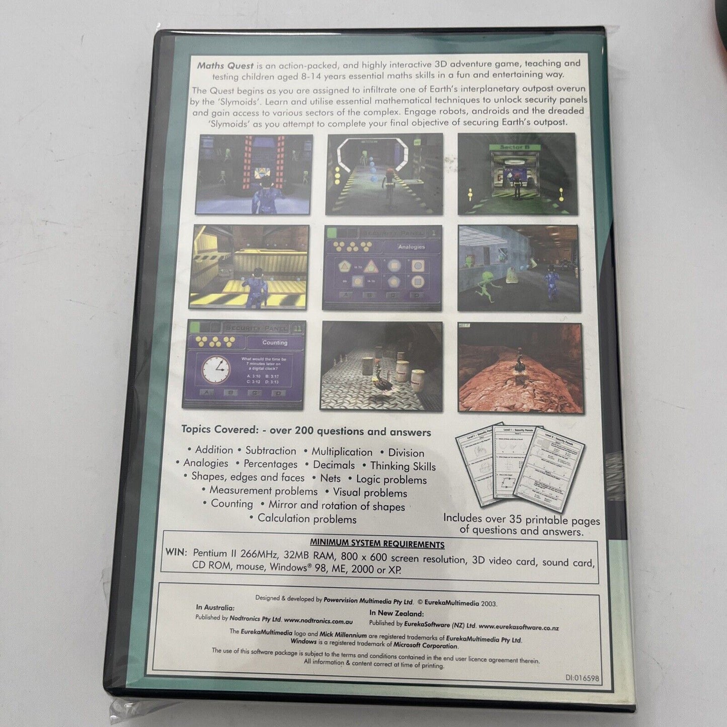 Maths Quest PC CDROM Eureka