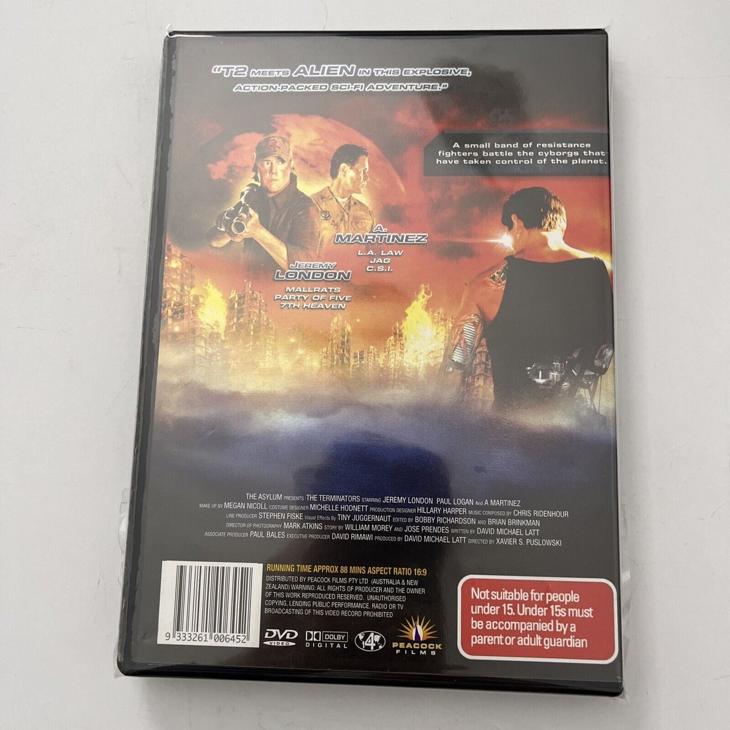 The Terminators (DVD, 2009) Jeremy London, Paul Logan, A. Martinez NEW Region 4
