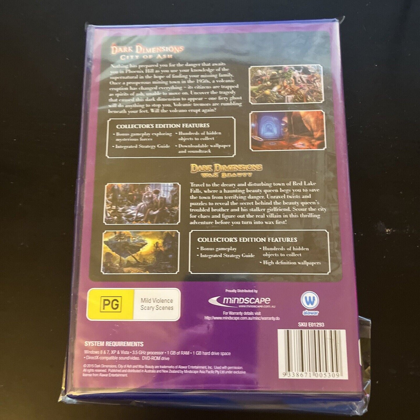 Dark Dimensions: City of Ash & Wax Beauty PC CDROM Hidden Object Game NEW