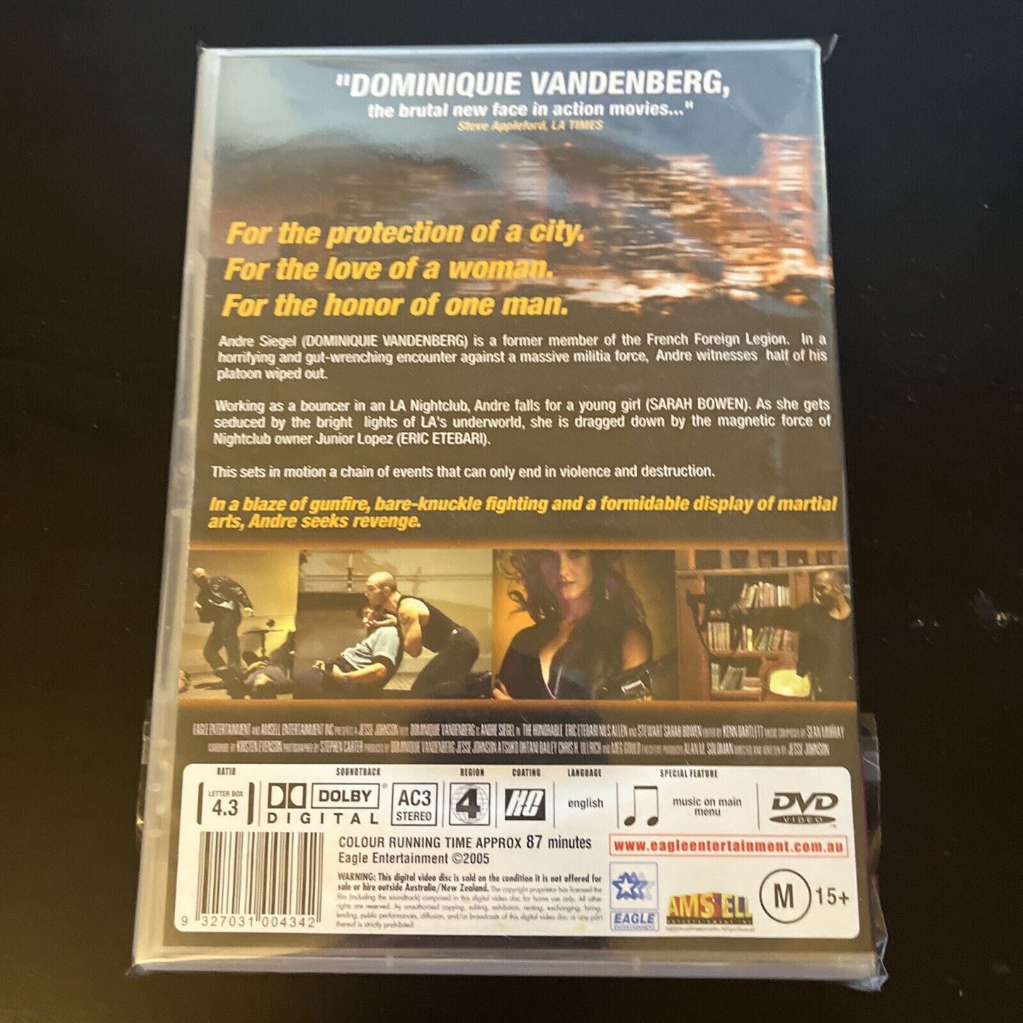 The Honorable (DVD, 2002) Dominique Vandenberg, Eric Etebari NEW Region 4