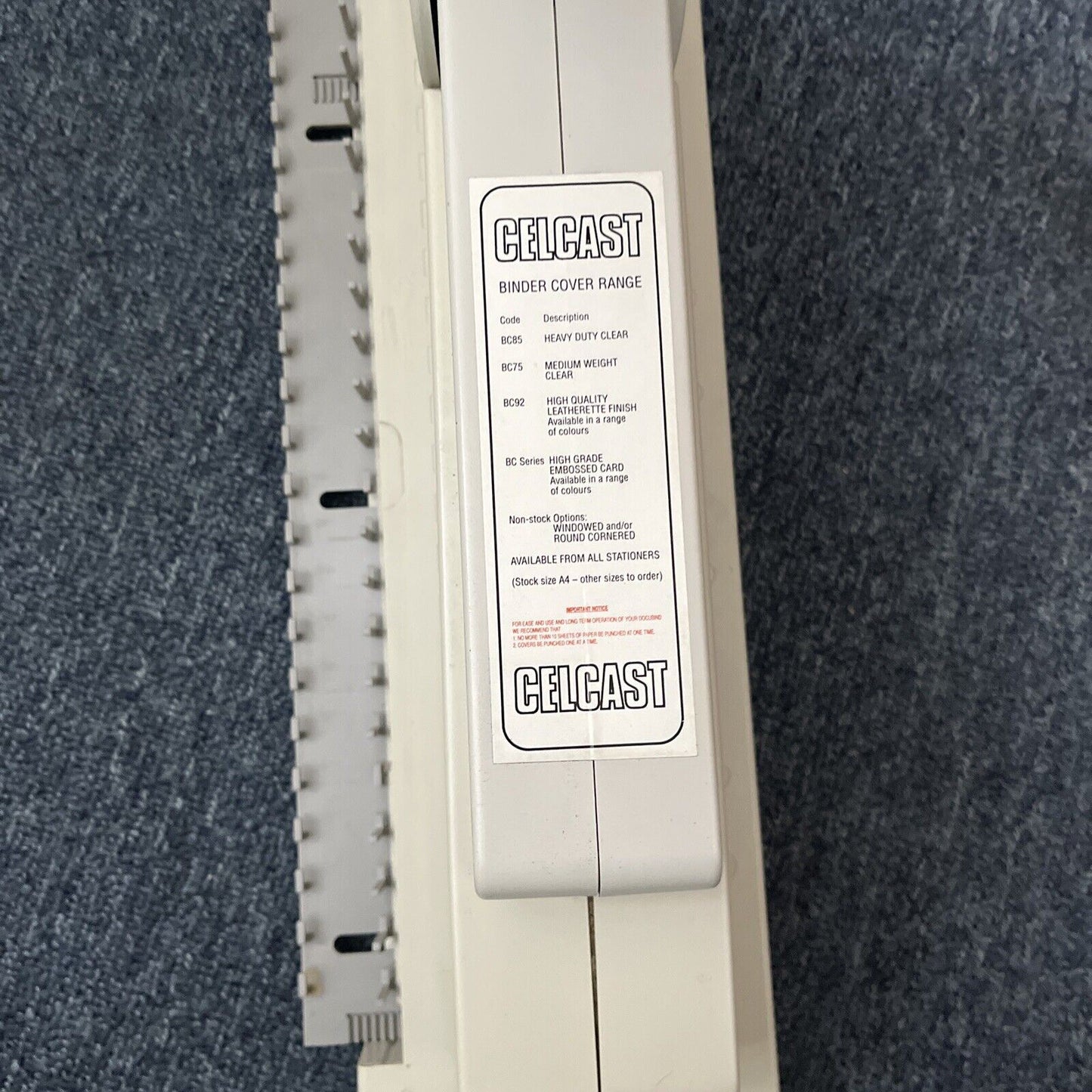 Celcast DocuBind Heavy Duty A4 Binder