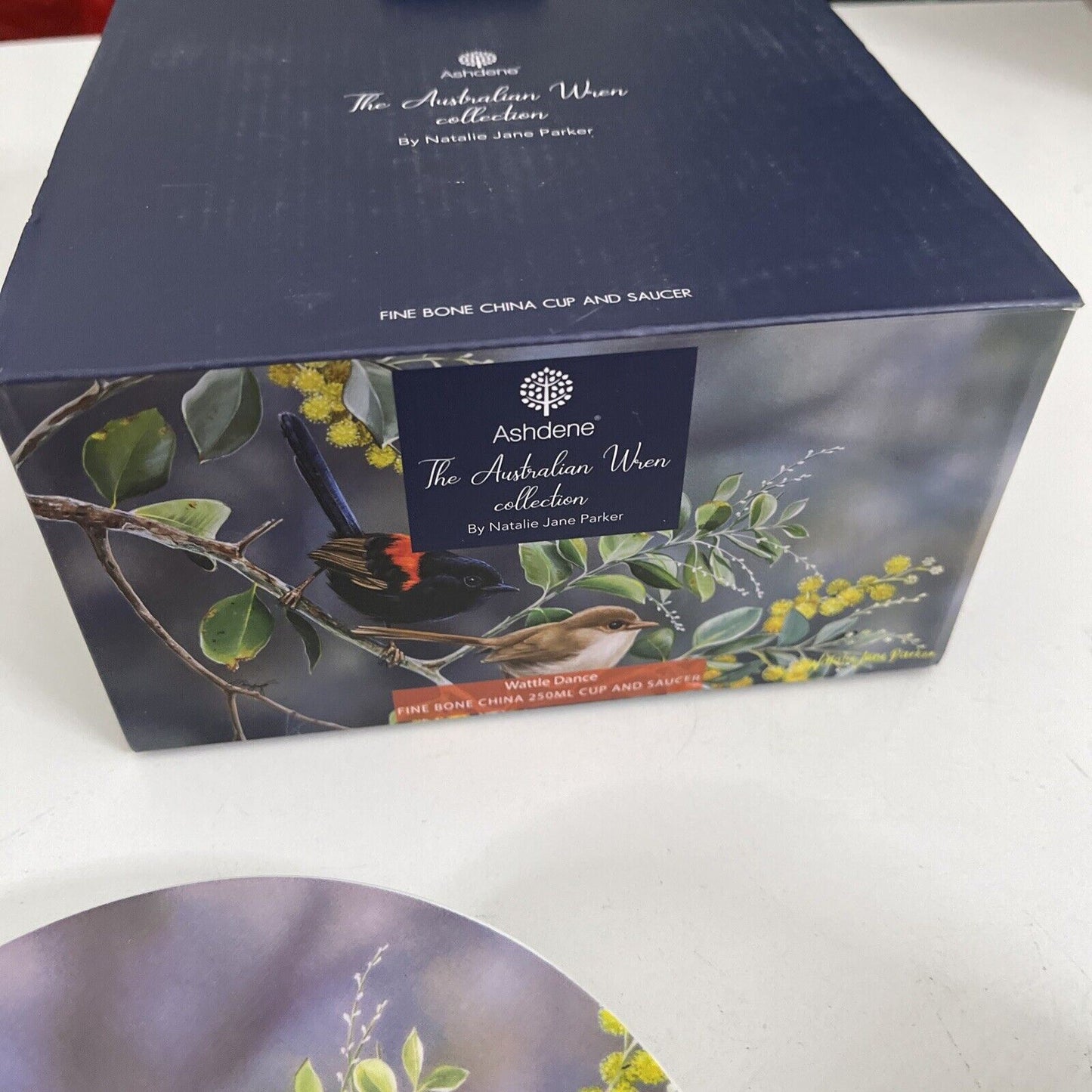 Ashdene 250ml Australian Wren Wattle Dance Matching Tea Cup/Saucer Drinking Mug