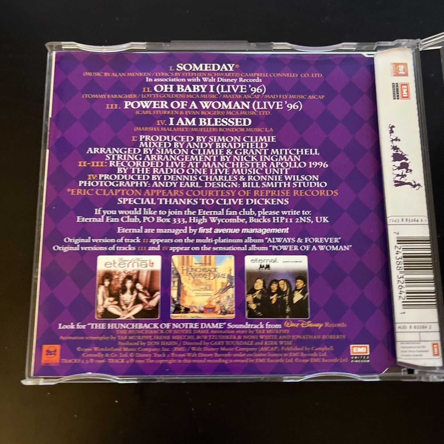 Eternal - Someday (CD, 1996) Single