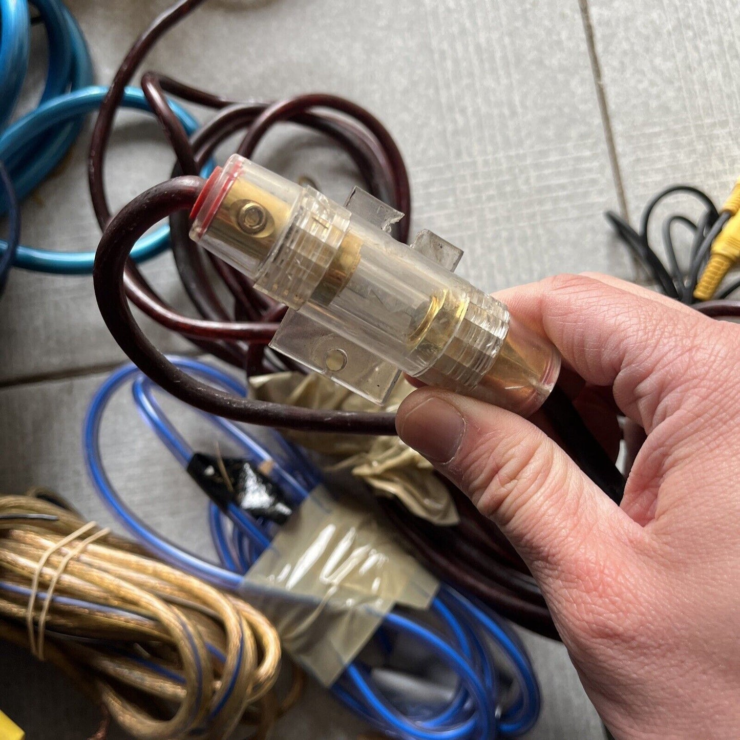 Bulk Lot 8.3kg Of Car Audio Cables & Car Audio Fuse Cables