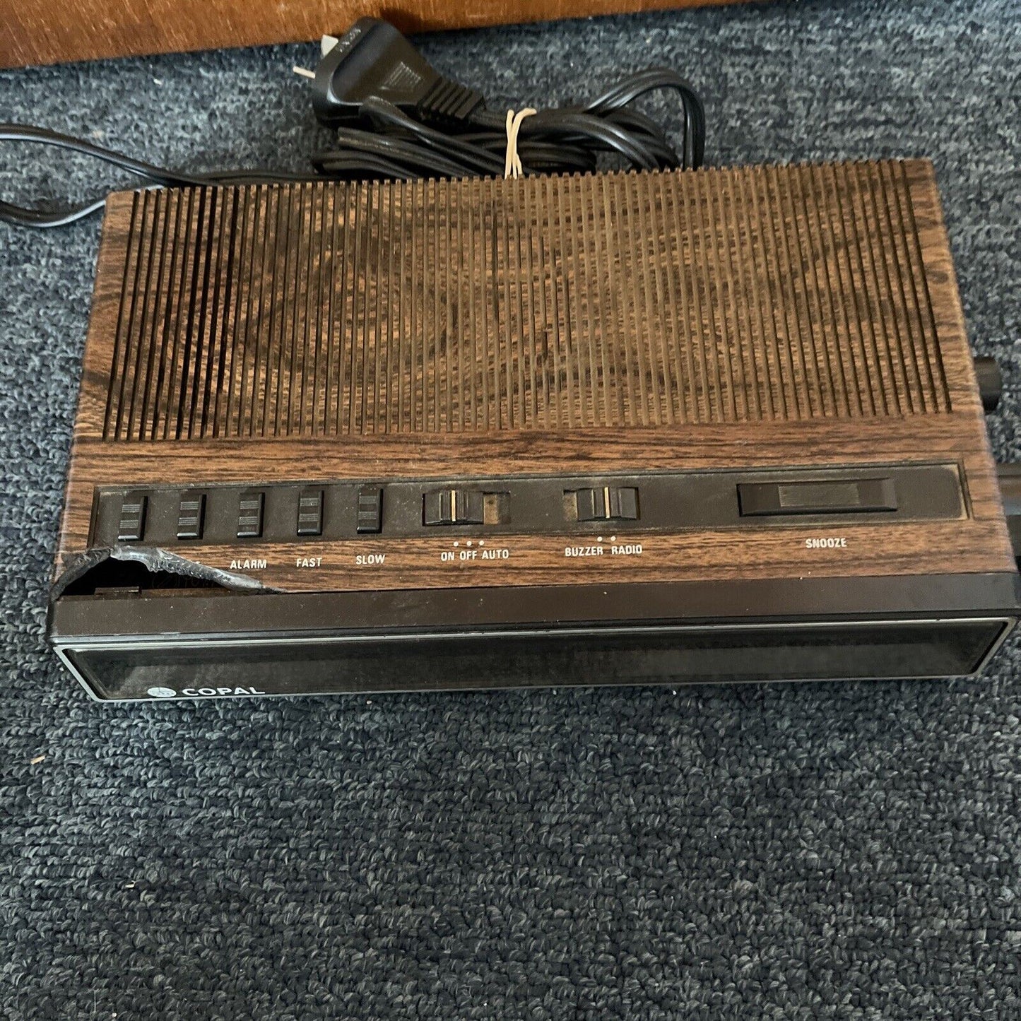 Copal Alarm Clock AM/FM Radio RD-181 *for parts or repair only*