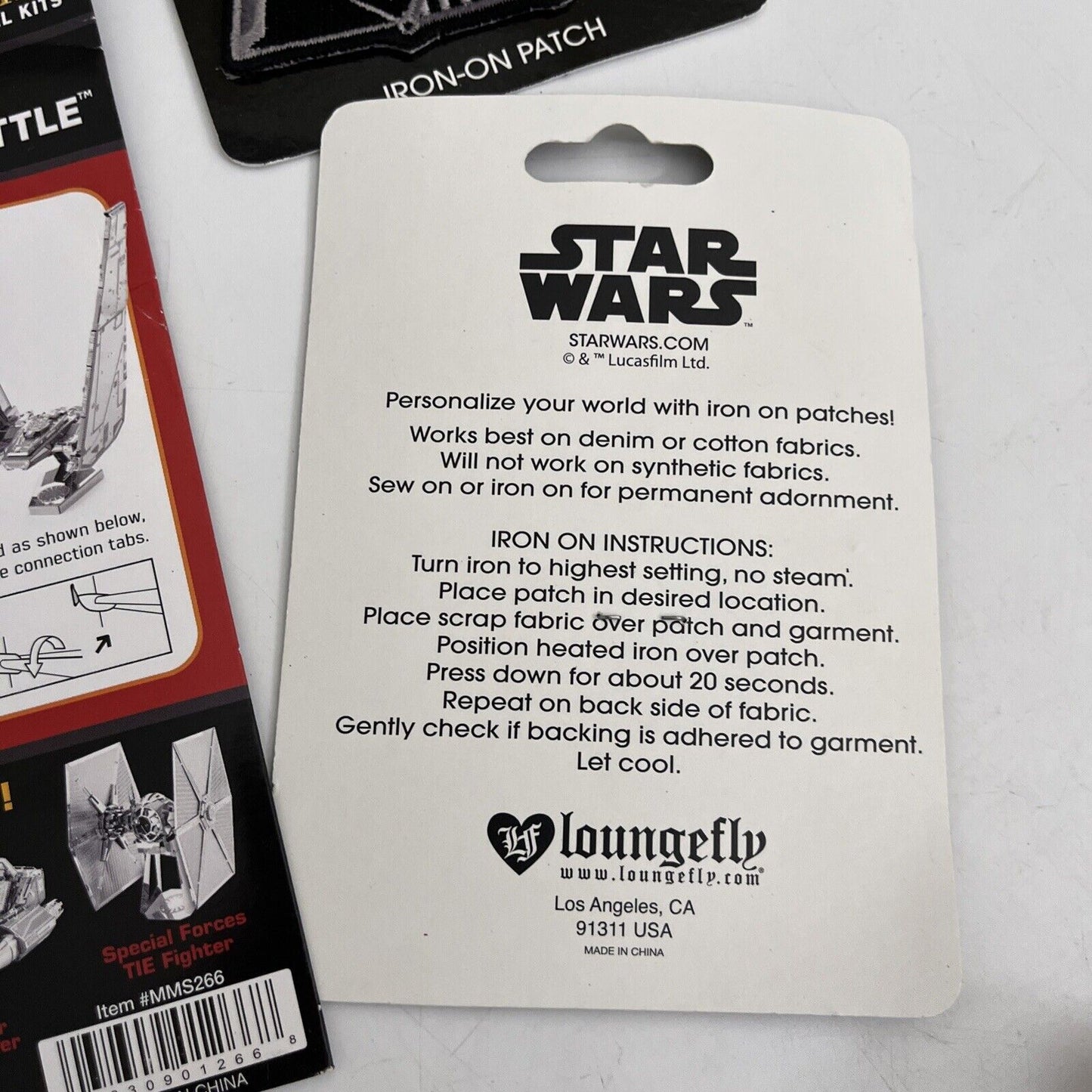 Metal Earth Star Wars Kylo Ren's Command Shuttle 3D Metal Model Kit & 2x Patches