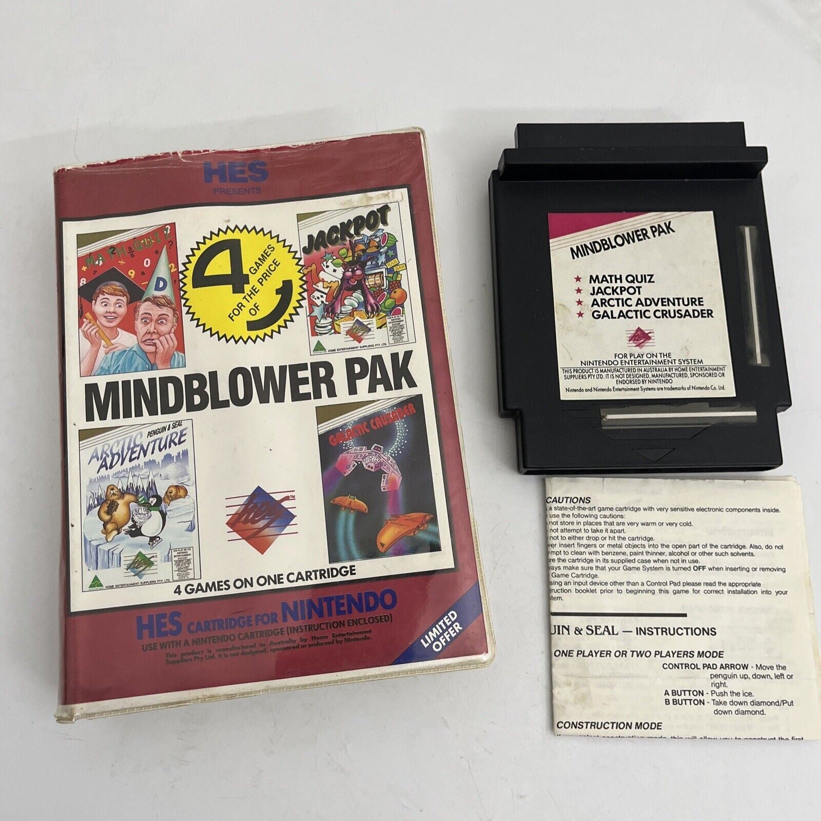 Mindblower Pak Nintendo HES NES Boxed PAL Piggy Back – Retro Unit