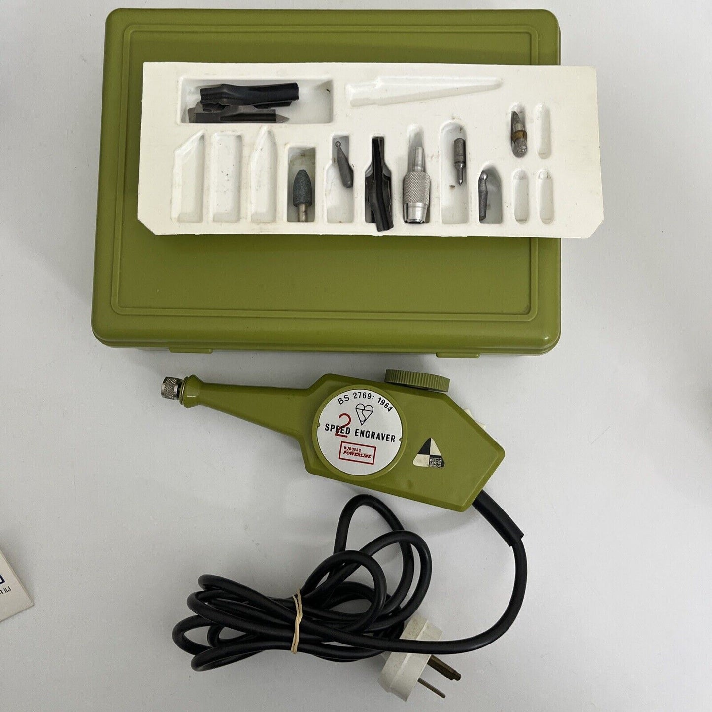 Burgess Powerline 2 Speed Engraver Model no.72 Made in England 1964