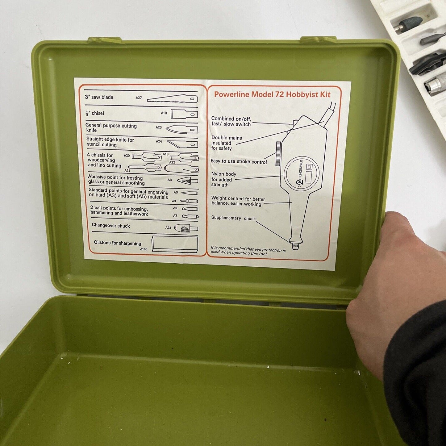 Burgess Powerline 2 Speed Engraver Model no.72 Made in England 1964