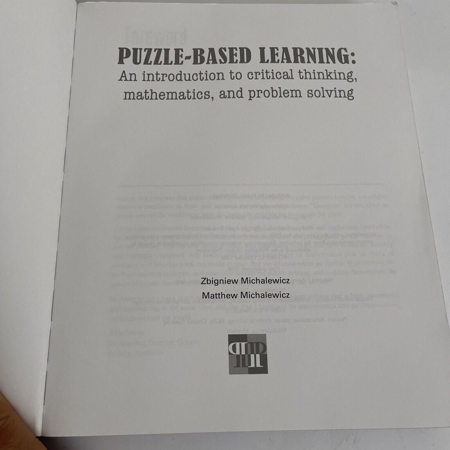 Puzzle-based Learning: Introduction to Critical Thinking by Matthew Michalewicz