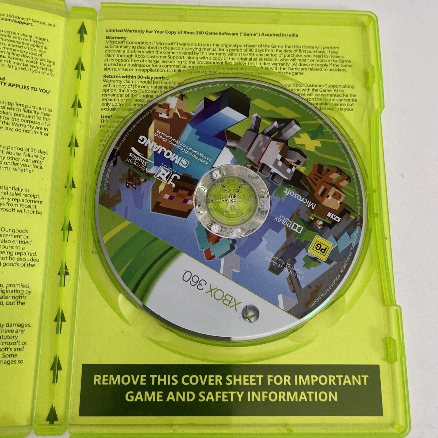 Minecraft Xbox 360 Edition (Xbox 360, 2012) PAL