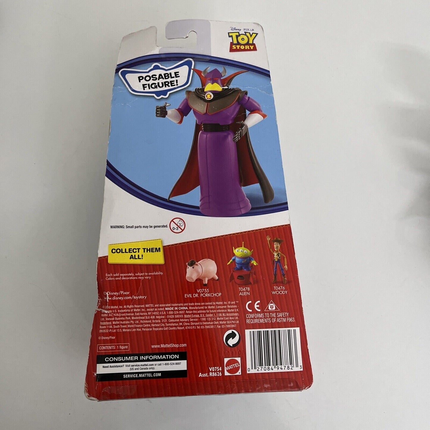 Zurg Toy Story 6" Action Figure 2010 Mattel Disney Pixar *New*