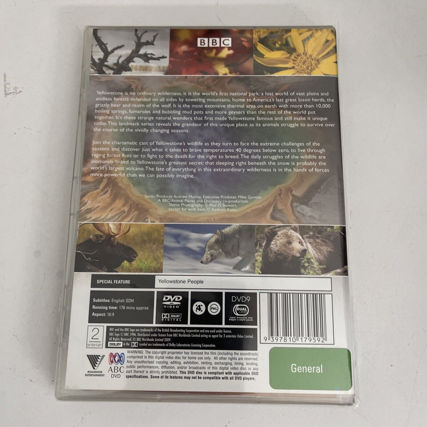 BBC Yellowstone (DVD, 2009) NEW Region 4