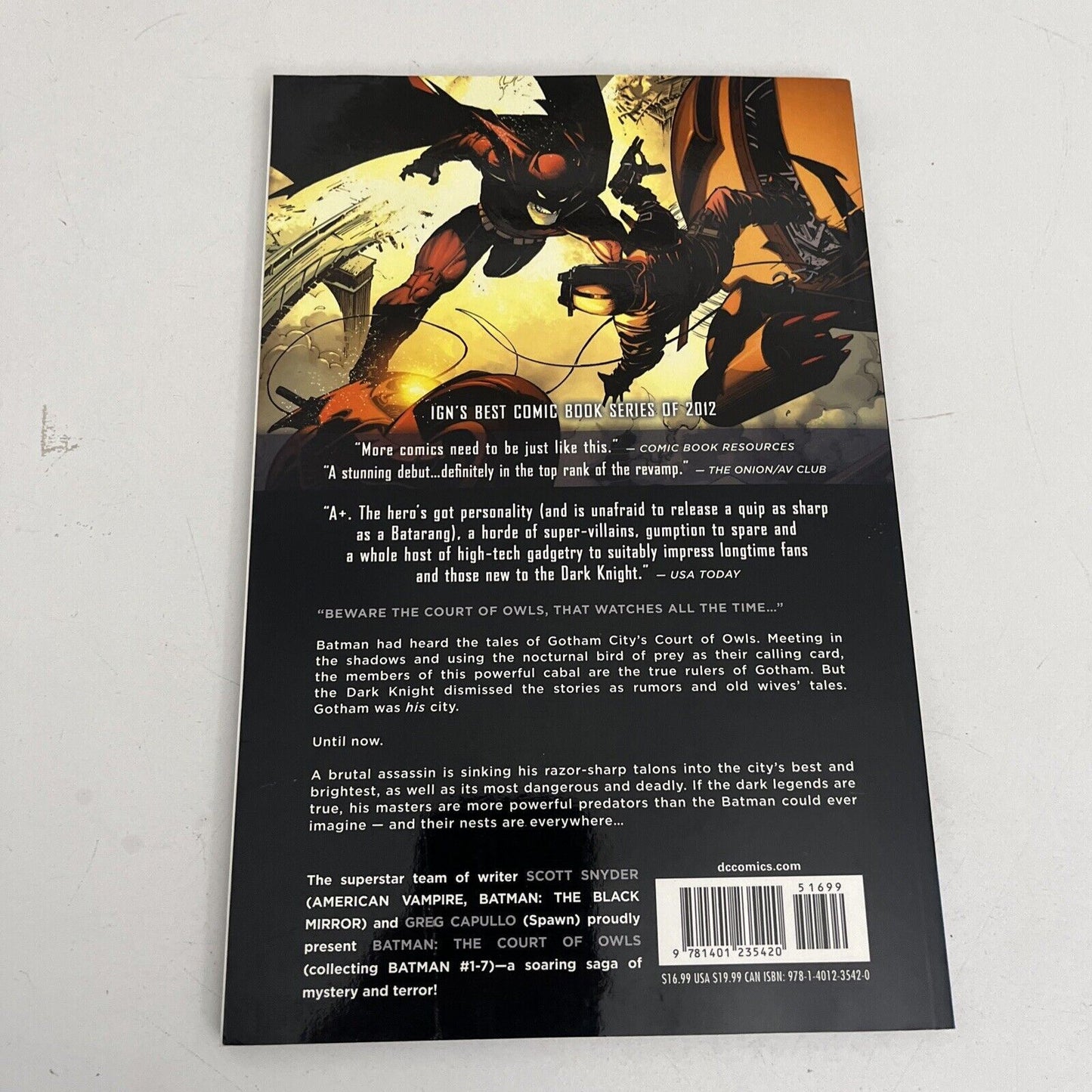 Batman Vol. 1: The Court of Owls (The New 52) by Scott Snyder (Paperback, 2013)