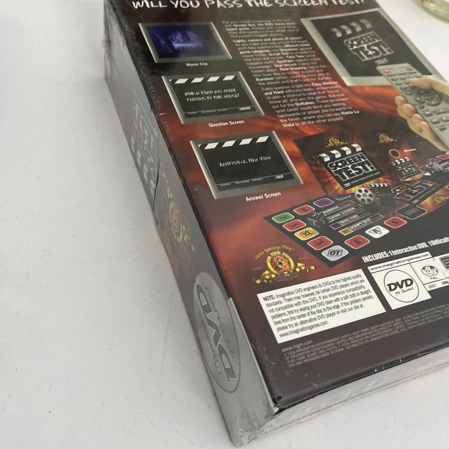 *New Sealed* Screen Test DVD Movie Trivia Board Game TV MGM Imagination Region 4