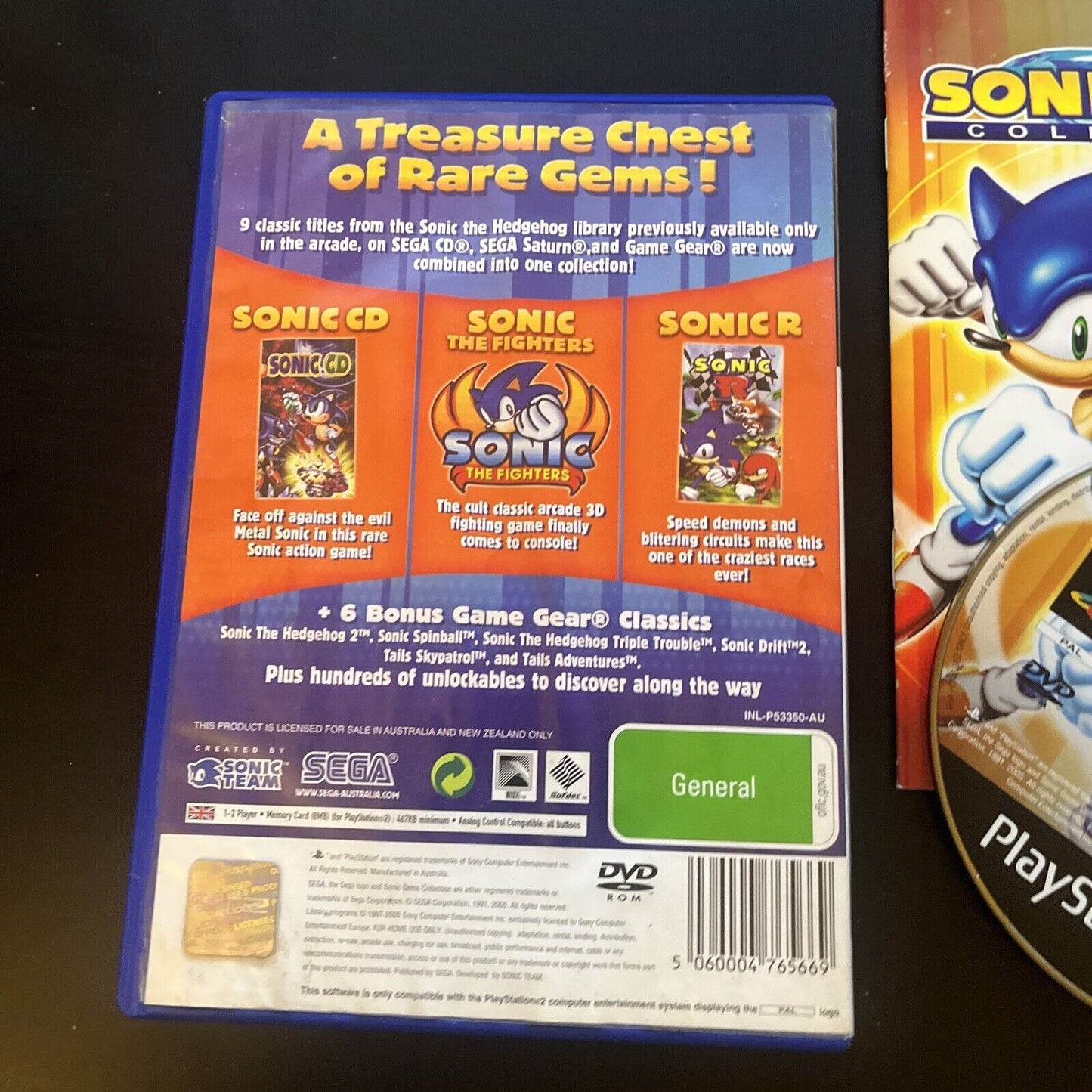 Sonic Gems Collection Sony Playstation 2 PS2 Game Complete With Manual PAL