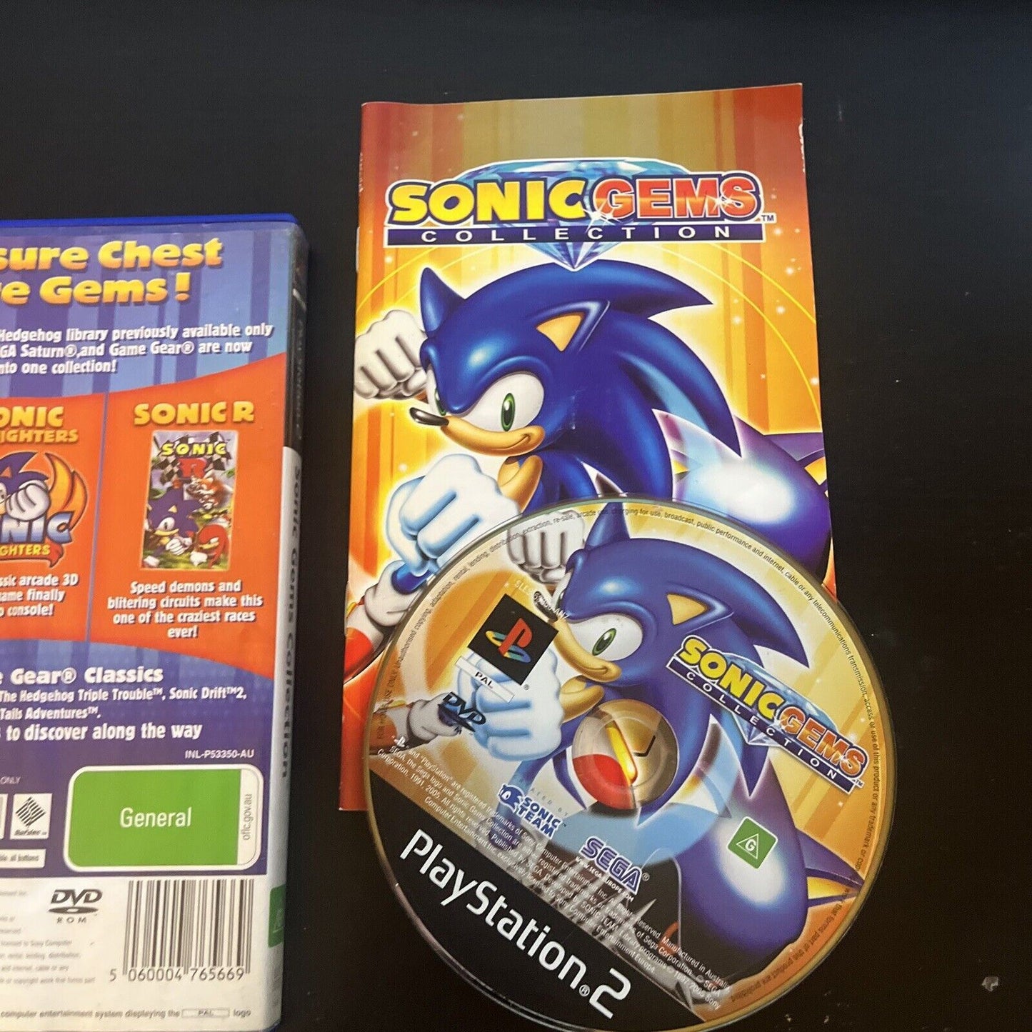 Sonic Gems Collection Sony Playstation 2 PS2 Game Complete With Manual PAL