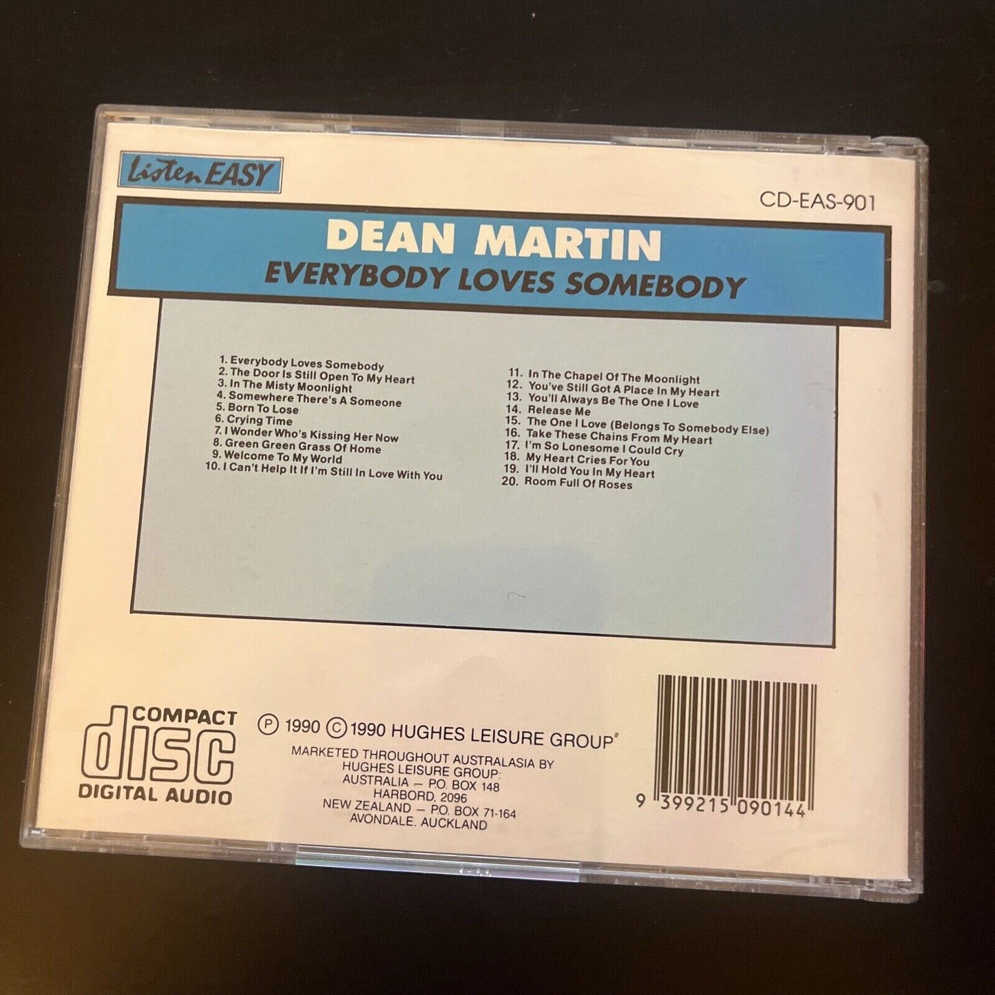 Dean Martin - Everybody Loves Somebody (CD, 1990)