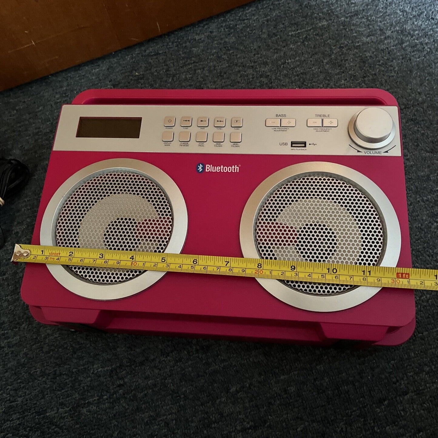 Target Bluetooth FM Radio USB Rechargeable Ghetto Blaster Pink GB-5000