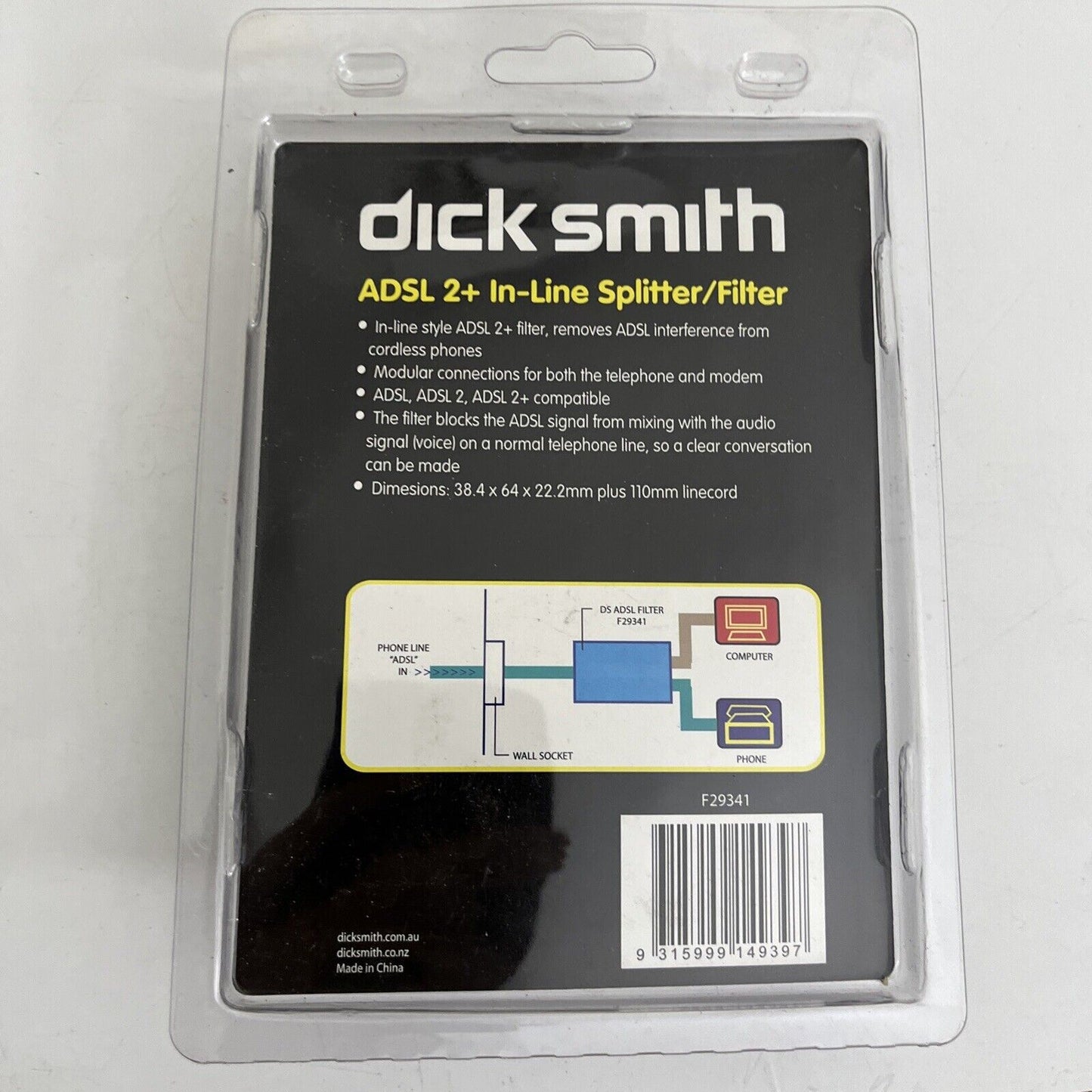 *New Sealed* Dick Smith ADSL 2+ Splitter/Filter