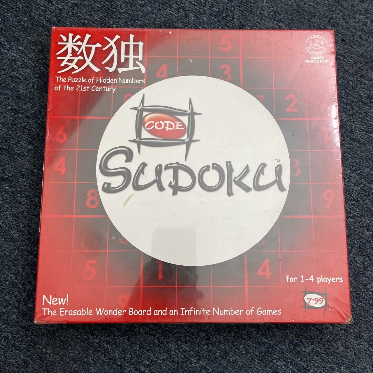 *New Sealed* Code Sudoku Multiplayer Version Board Game Crown & Andrews 2005