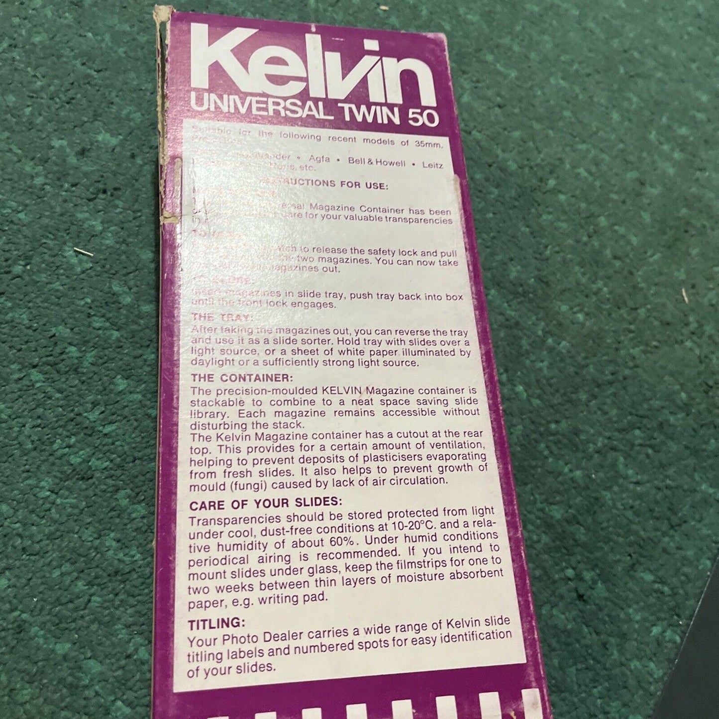 4x Kelvin Universal Twin 50 Magazine for 35mm Projector