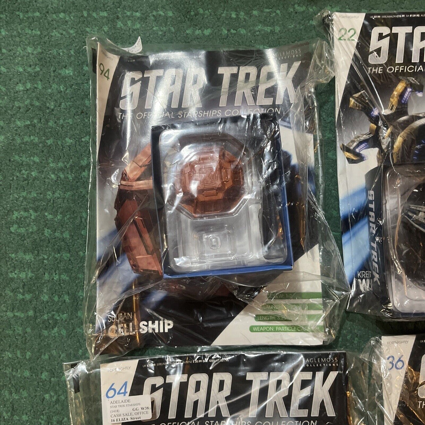 *New Sealed* 9x Star Trek Official Starships Collection, Magazine Model