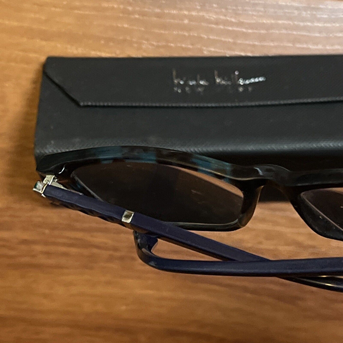 Nicole Miller Black Eyeglasses with Case