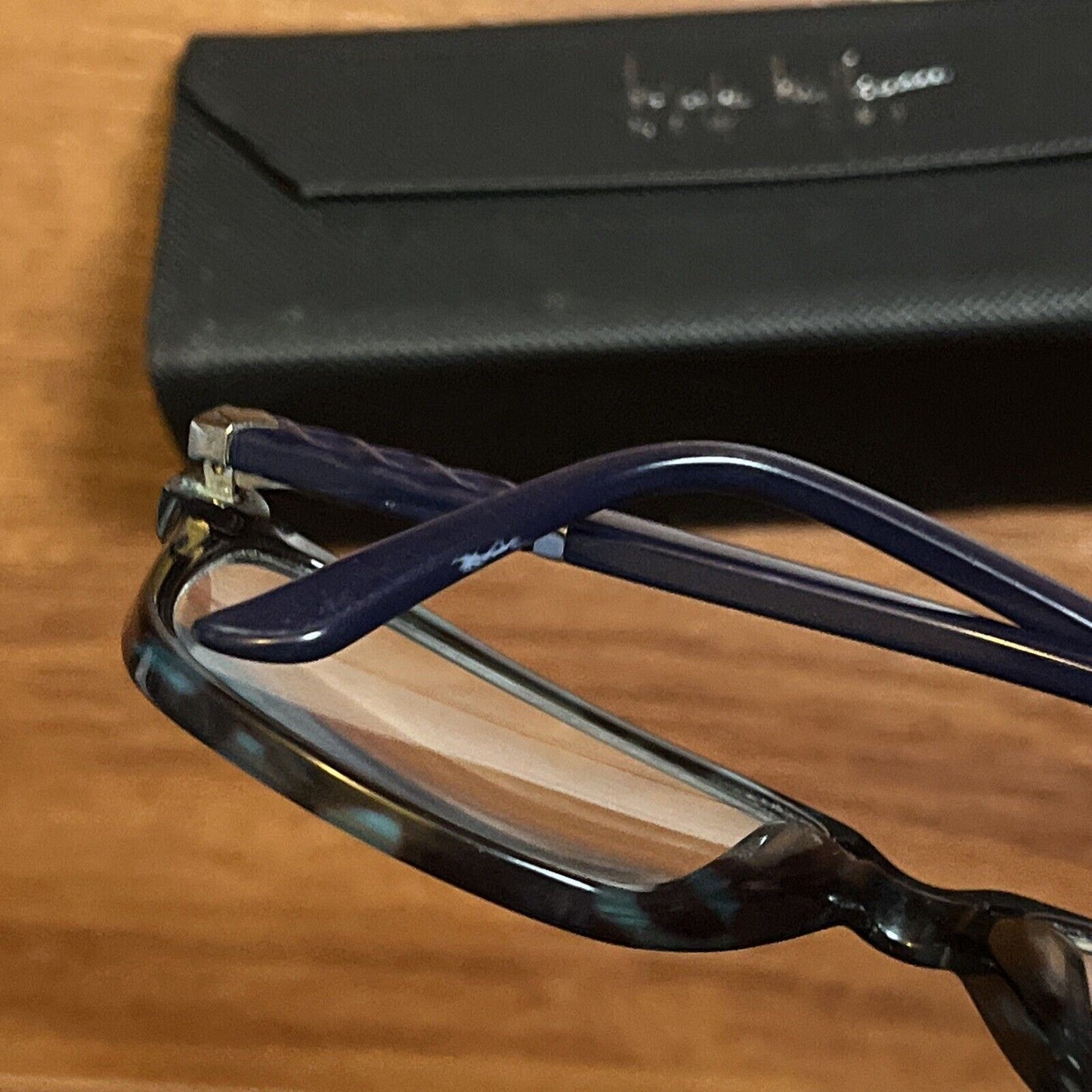Nicole Miller Black Eyeglasses with Case