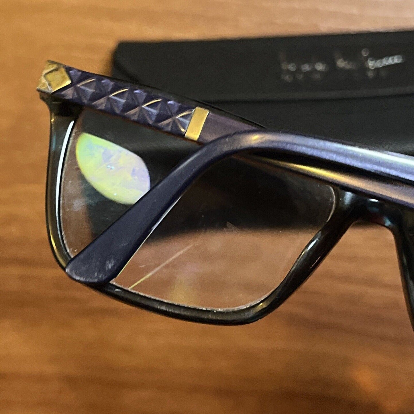 Nicole Miller Black Eyeglasses with Case