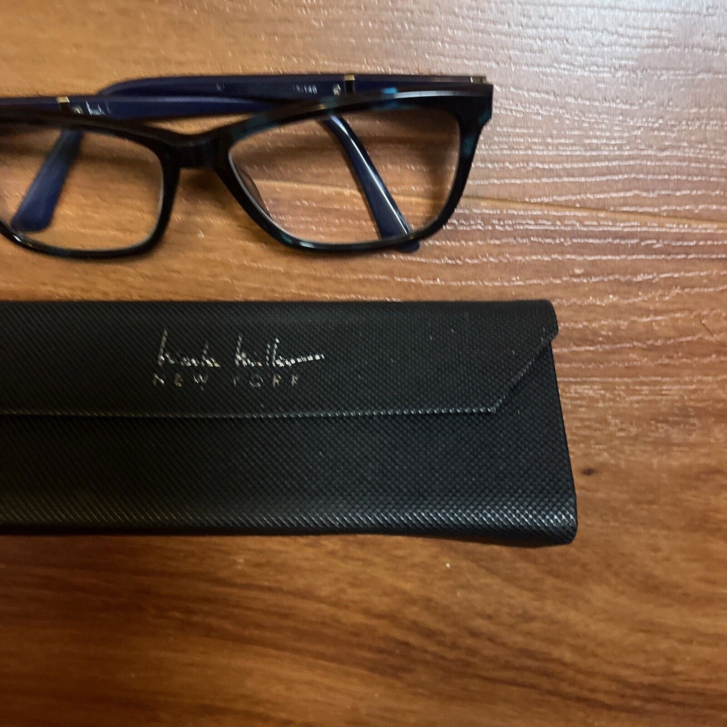Nicole Miller Black Eyeglasses with Case