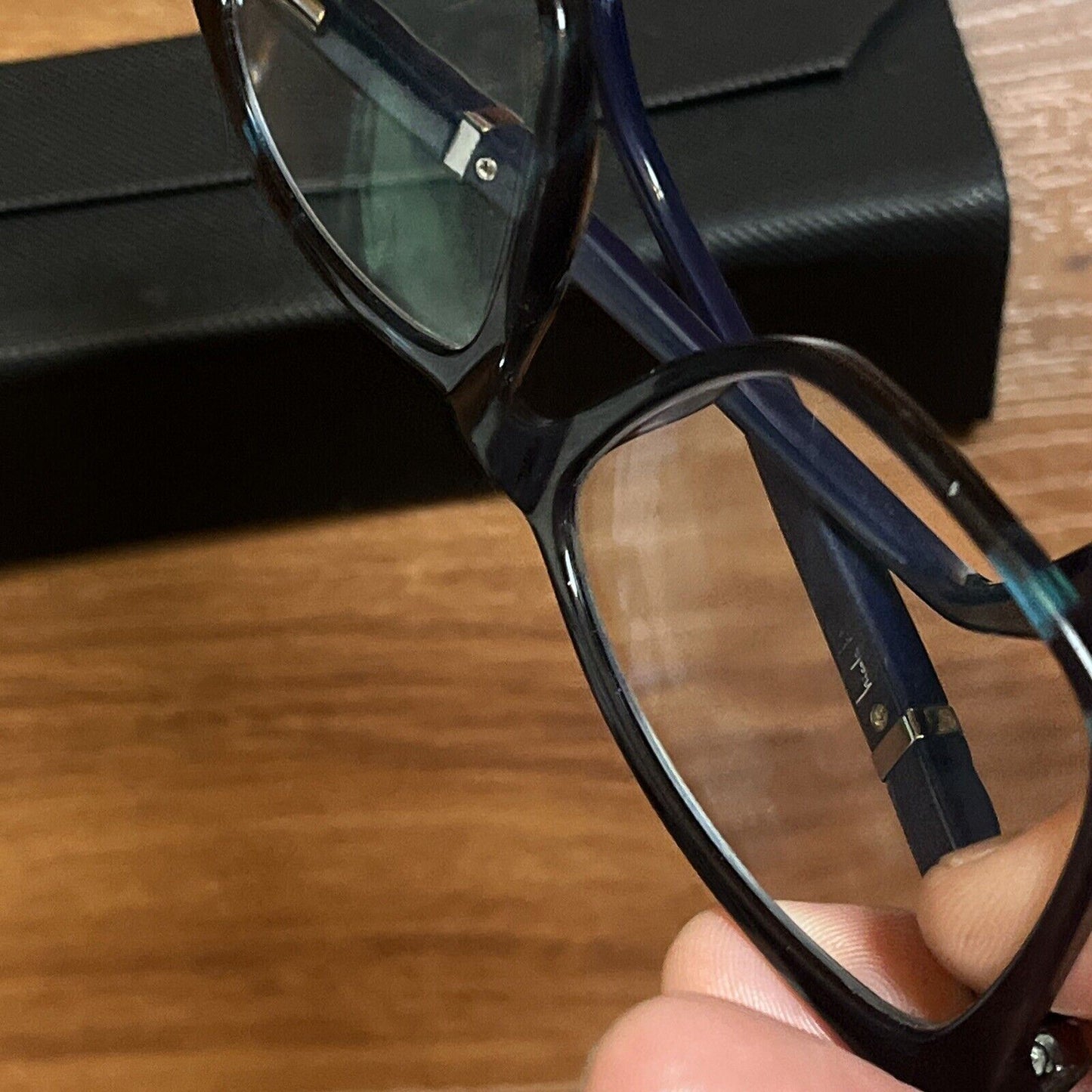 Nicole Miller Black Eyeglasses with Case
