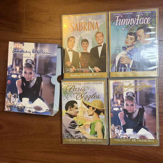 Audrey Hepburn - Essential Collection - 4 Movies (DVD, 4-Disc) Region 4
