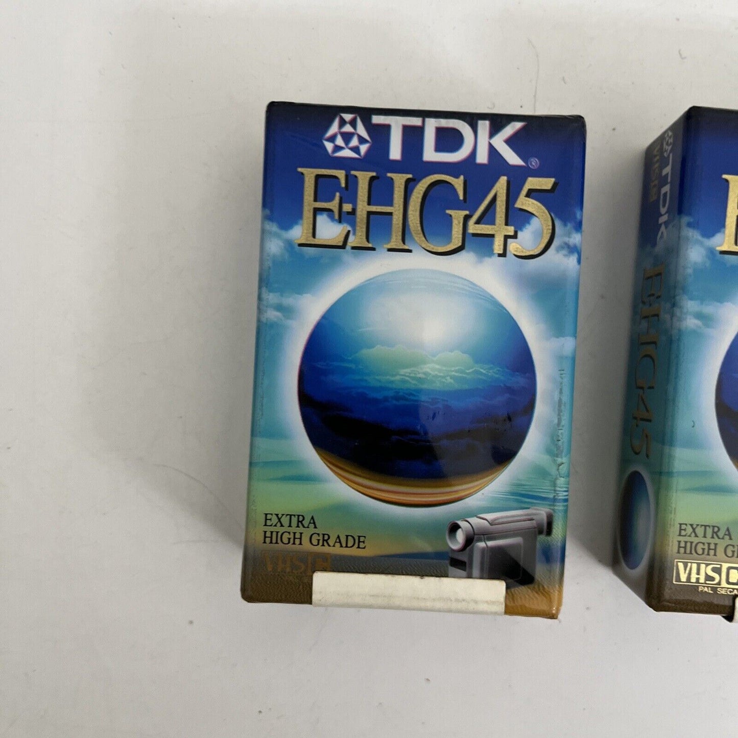 *New Sealed* 2x TDK EHG45 VHS-C VHSC For Camcorder Video Camera Blank Media