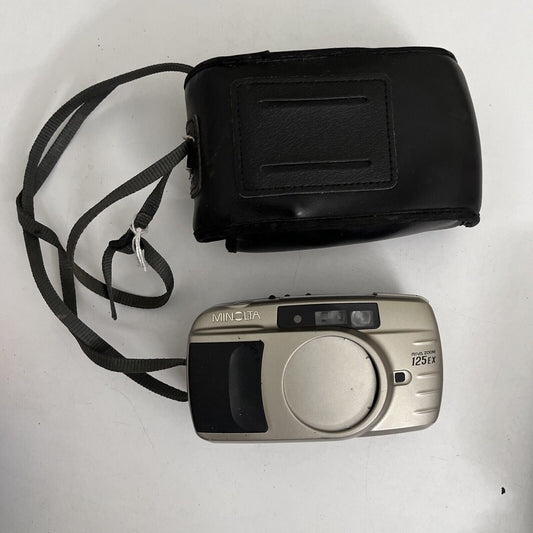 Minolta Riva Zoom 125EX 35mm Film Camera *for parts or repair*