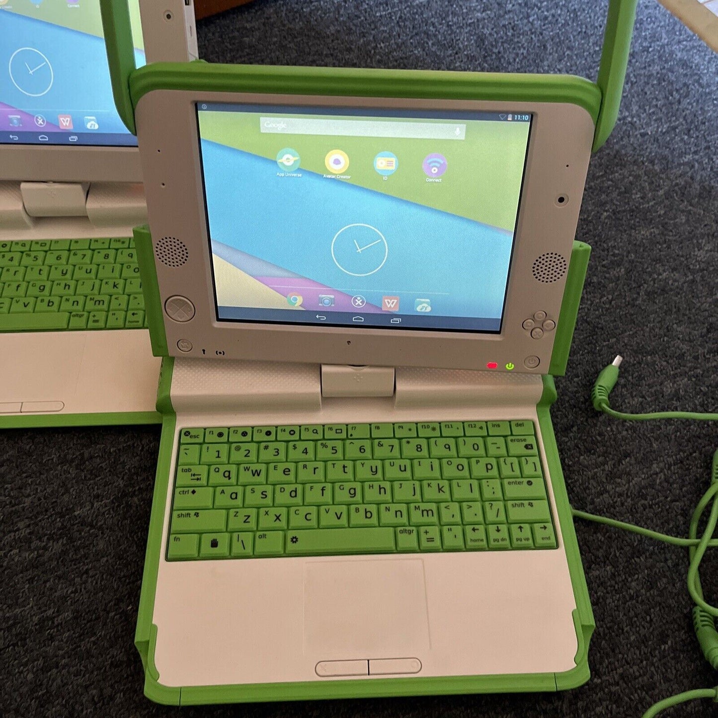 2x One Laptop Per Child OLPC XO-4 HS Touch Android Laptop