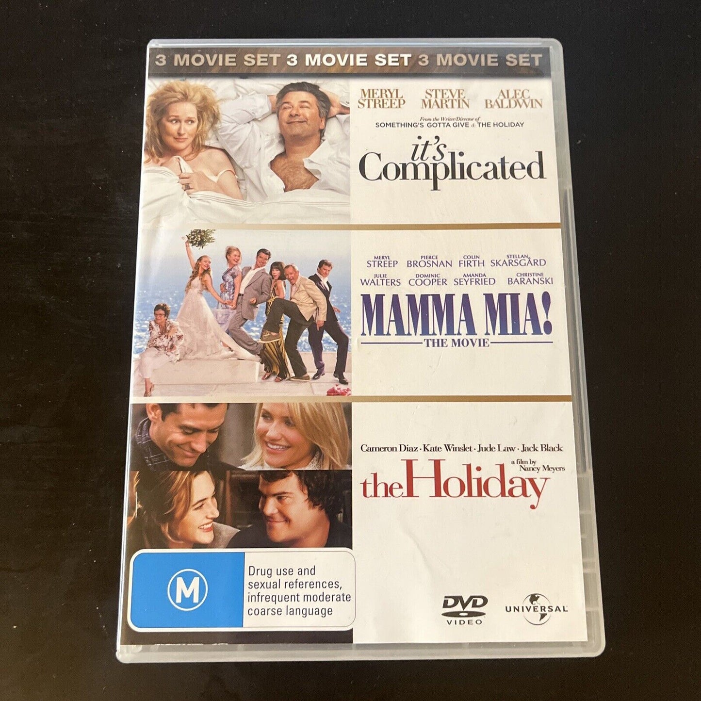 The Holiday / It's Complicated / Mamma Mia! (DVD, 3-Disc) Region 4