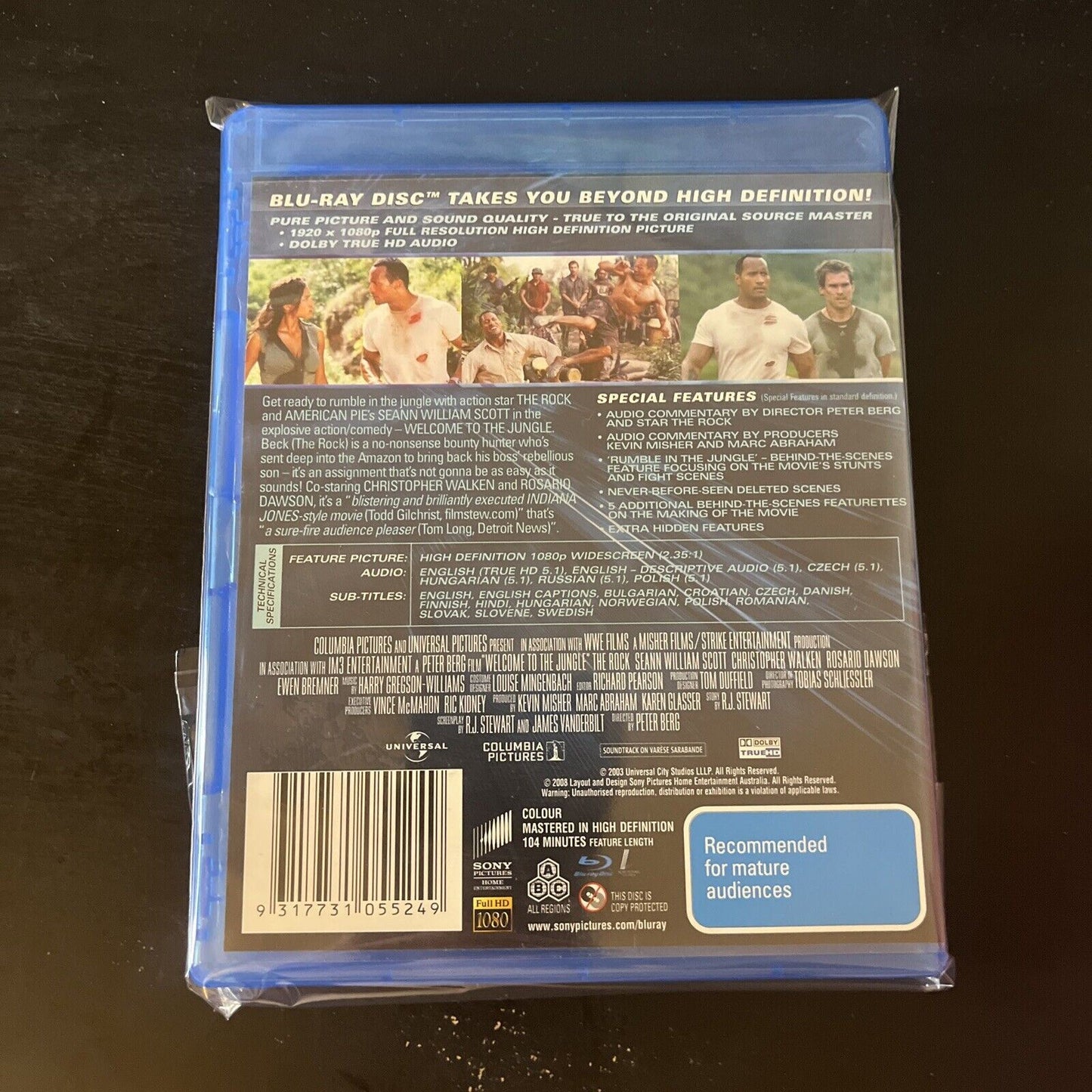 Welcome to the Jungle (Blu-Ray, 2003) The Rock, NEW All Regions
