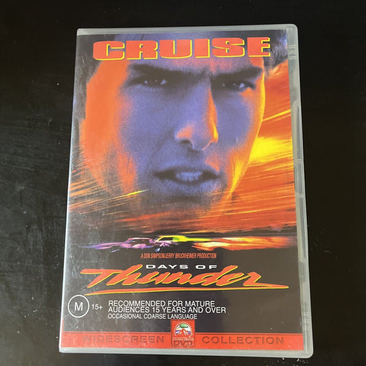 Days Of Thunder (DVD, 1990) Tom Cruise, Nicole Kidman Region 4