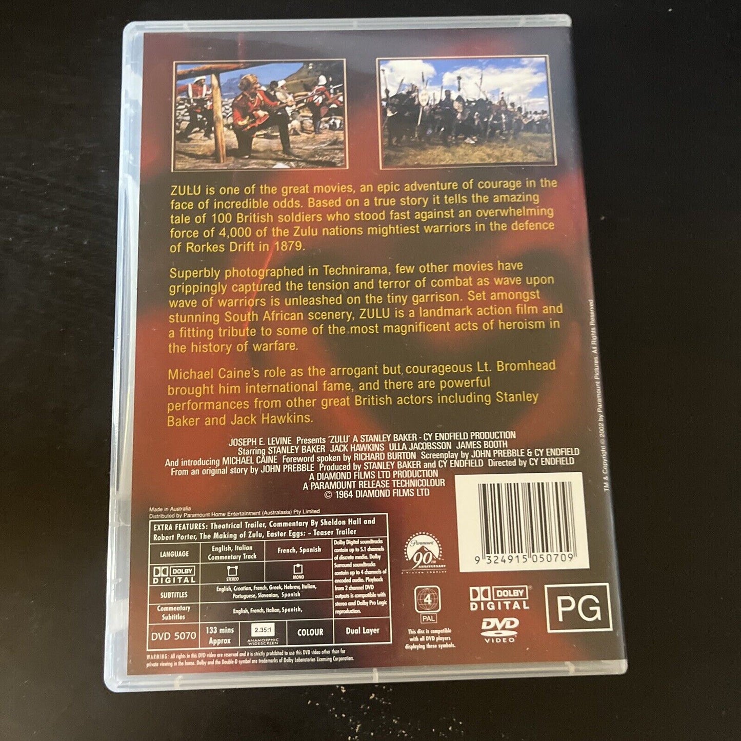 Zulu - Special Collector's Edition (DVD, 1964) Michael Caine NEW Region 4