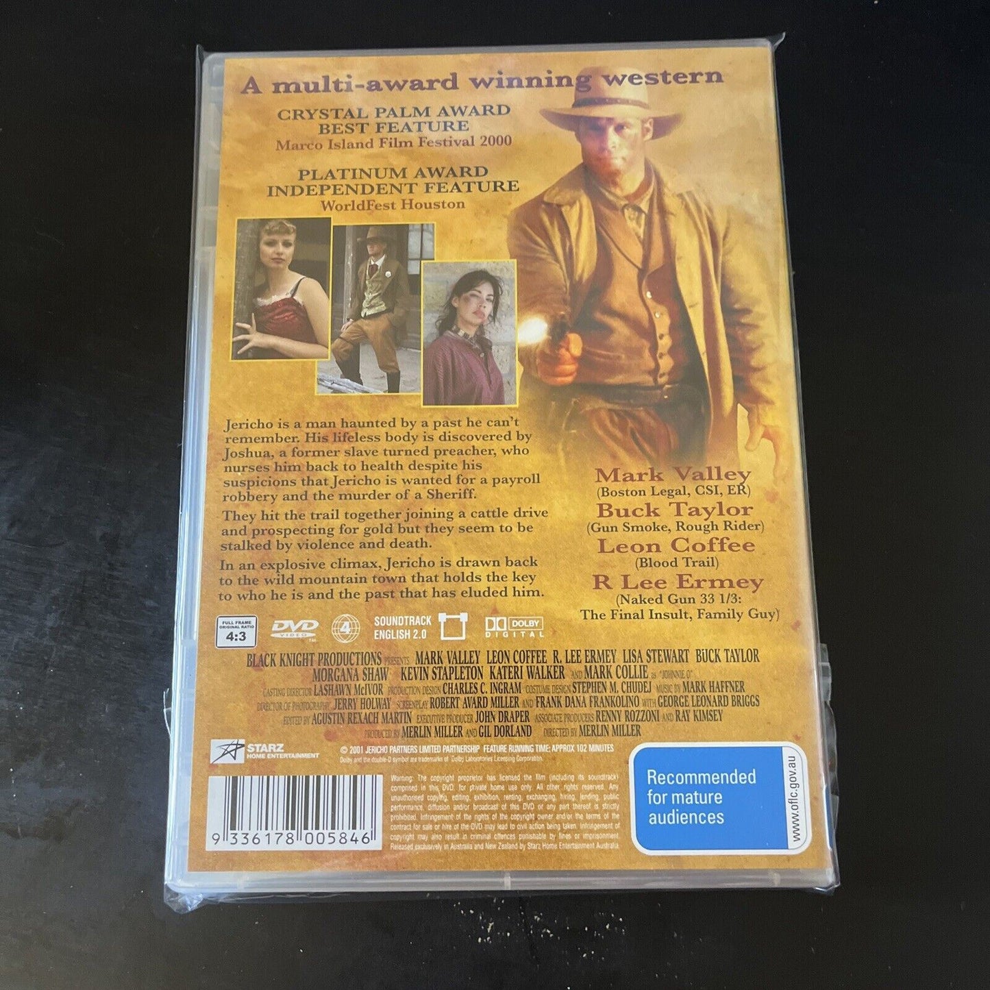 Jericho (DVD, 2000) Mark Valley, Buck Taylor, R. Lee Ermey NEW Region 4