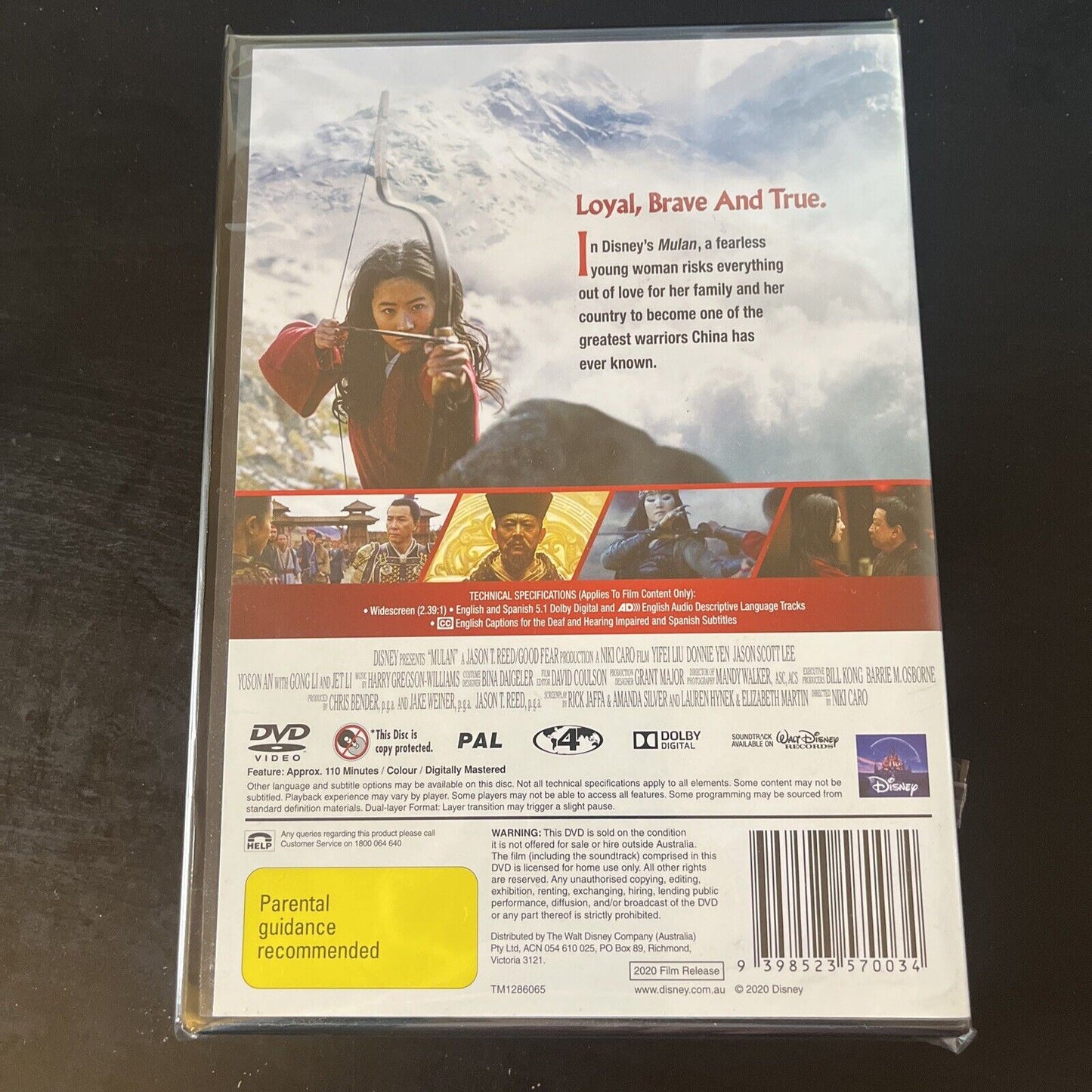 Mulan (DVD, 2020) Yifei Liu, Donnie Yen, Li Gong NEW Region 4