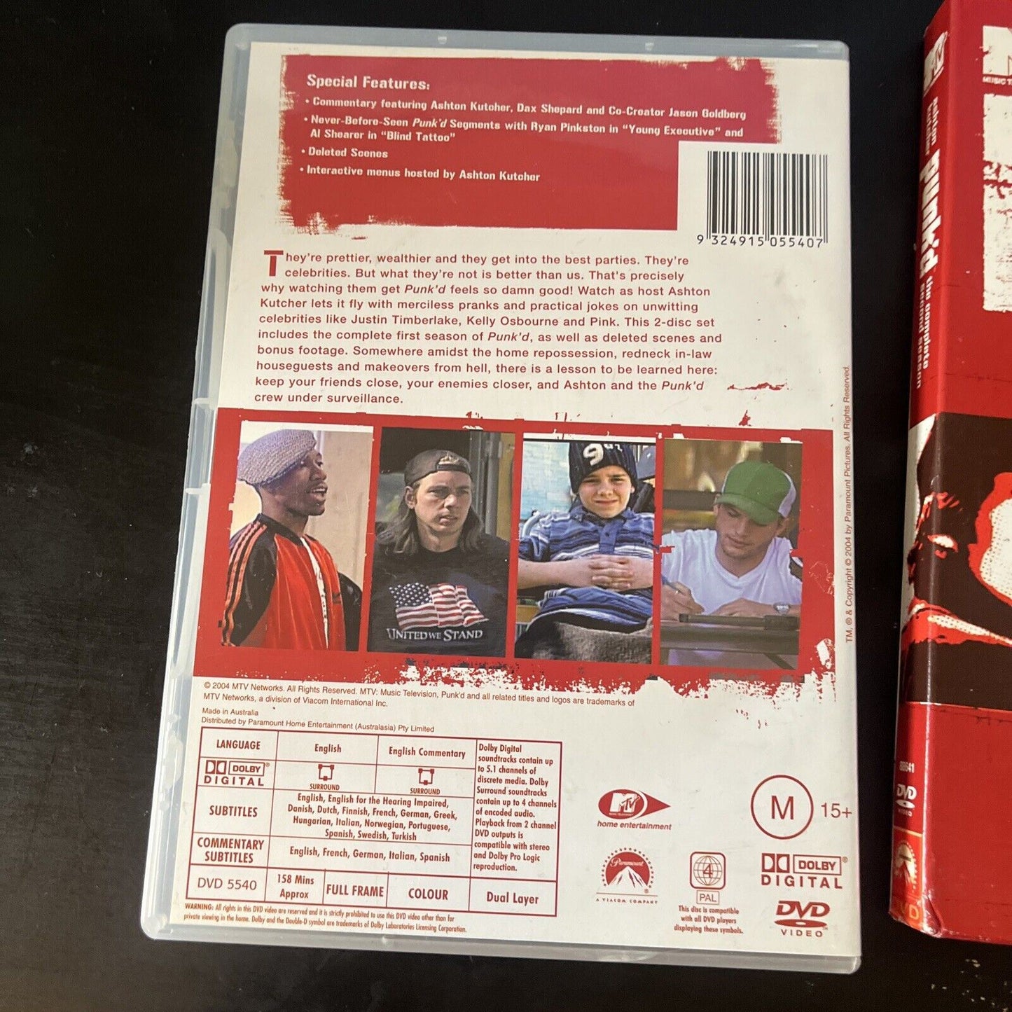Ashton Kutcher : Punk'd Season 1 & 2 (DVD, 2003, 4-Disc) Region 4