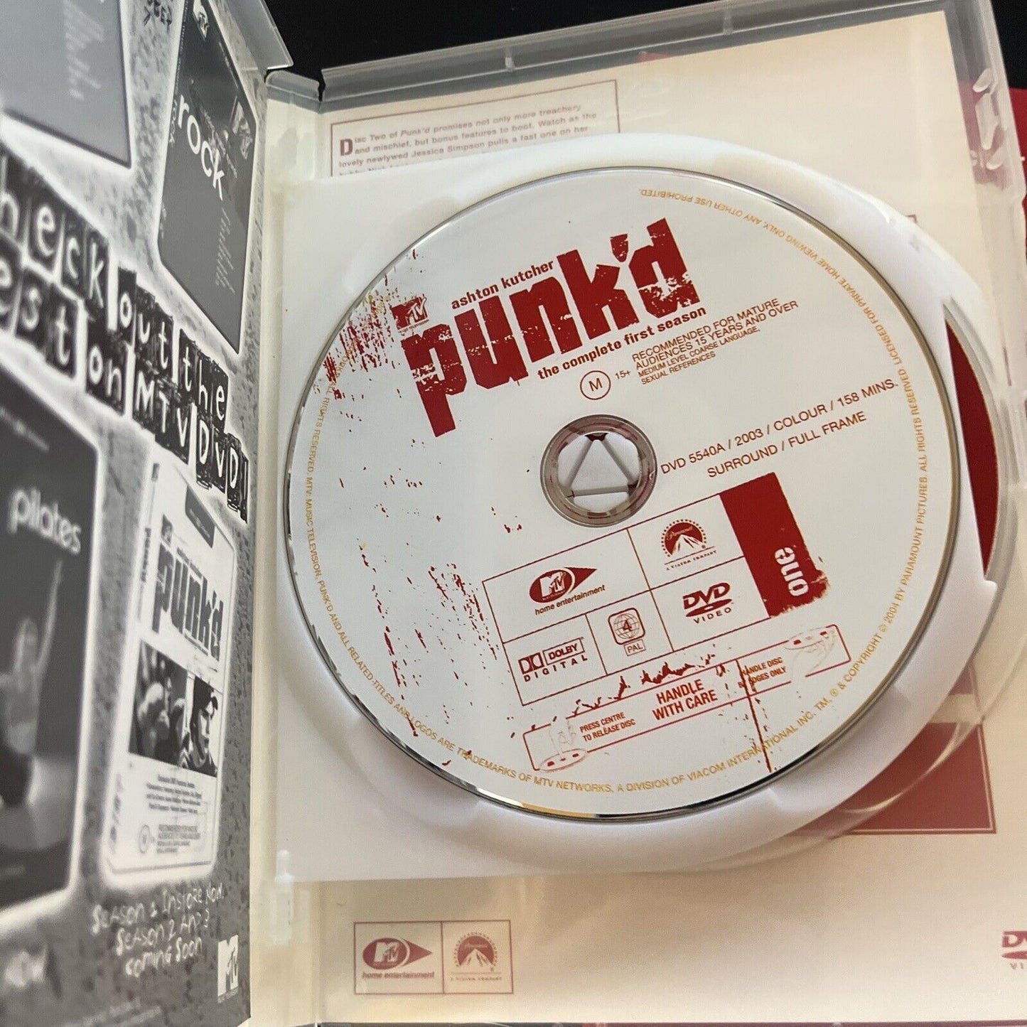 Ashton Kutcher : Punk'd Season 1 & 2 (DVD, 2003, 4-Disc) Region 4