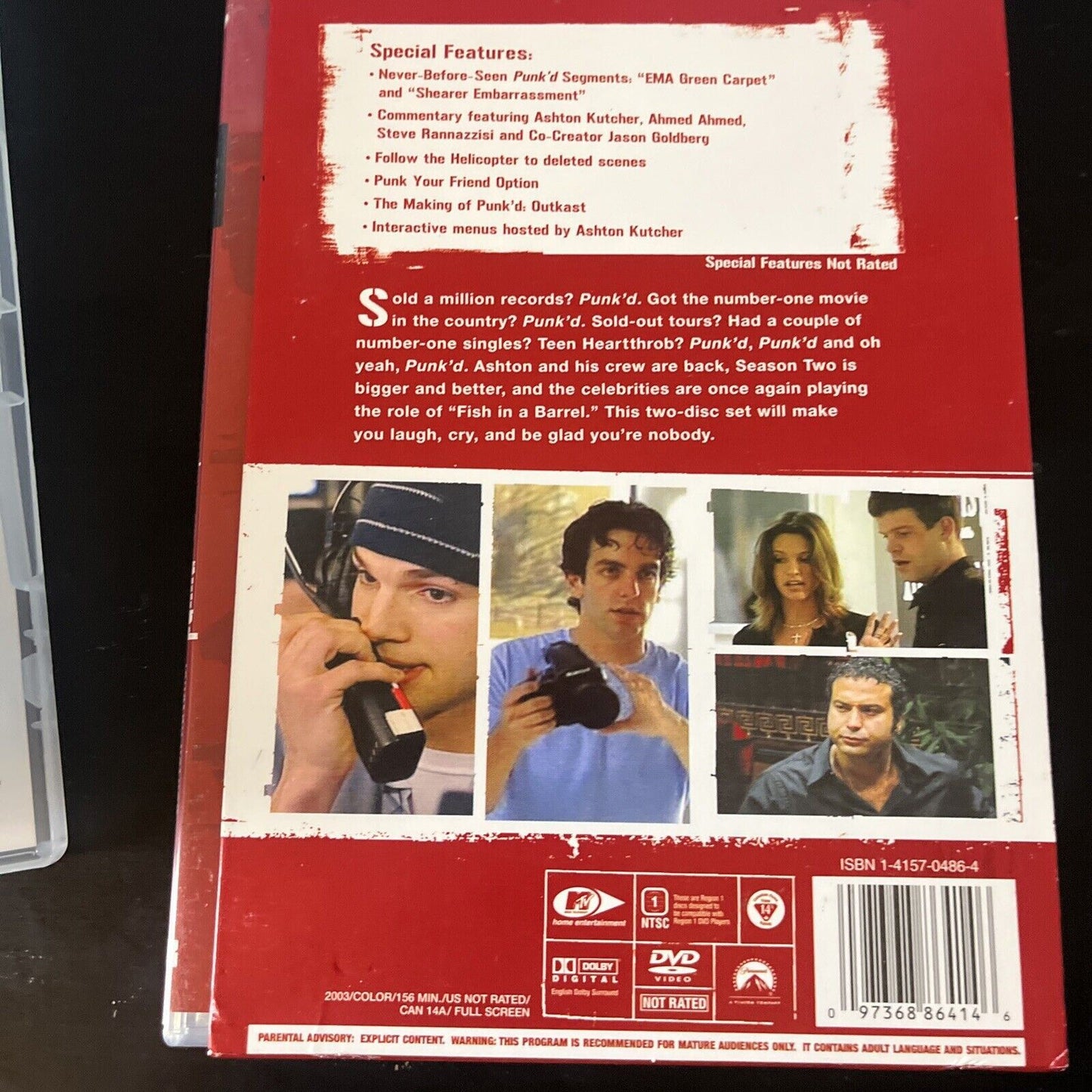 Ashton Kutcher : Punk'd Season 1 & 2 (DVD, 2003, 4-Disc) Region 4