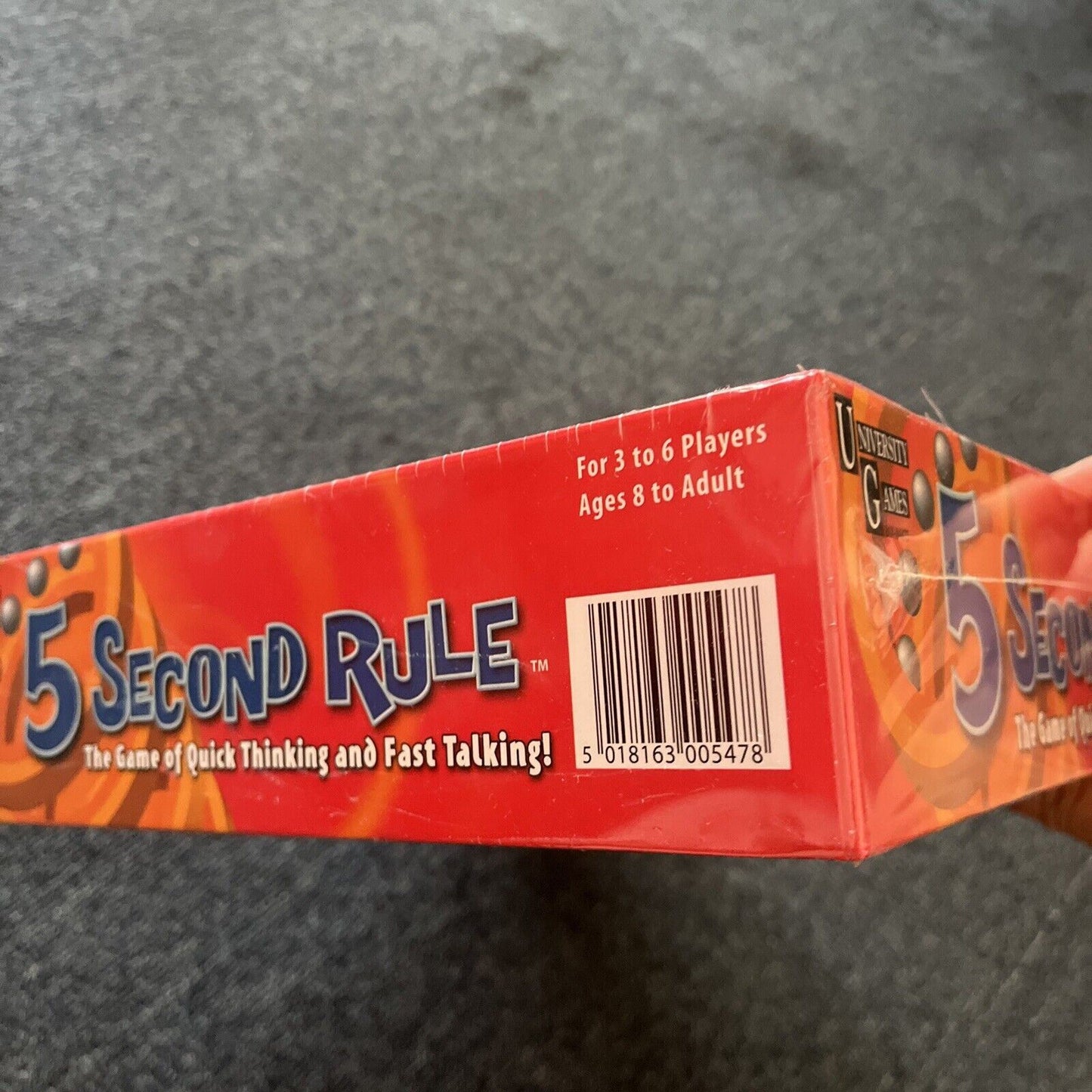 *New Sealed* 5 Second Rule Board Game by University Games