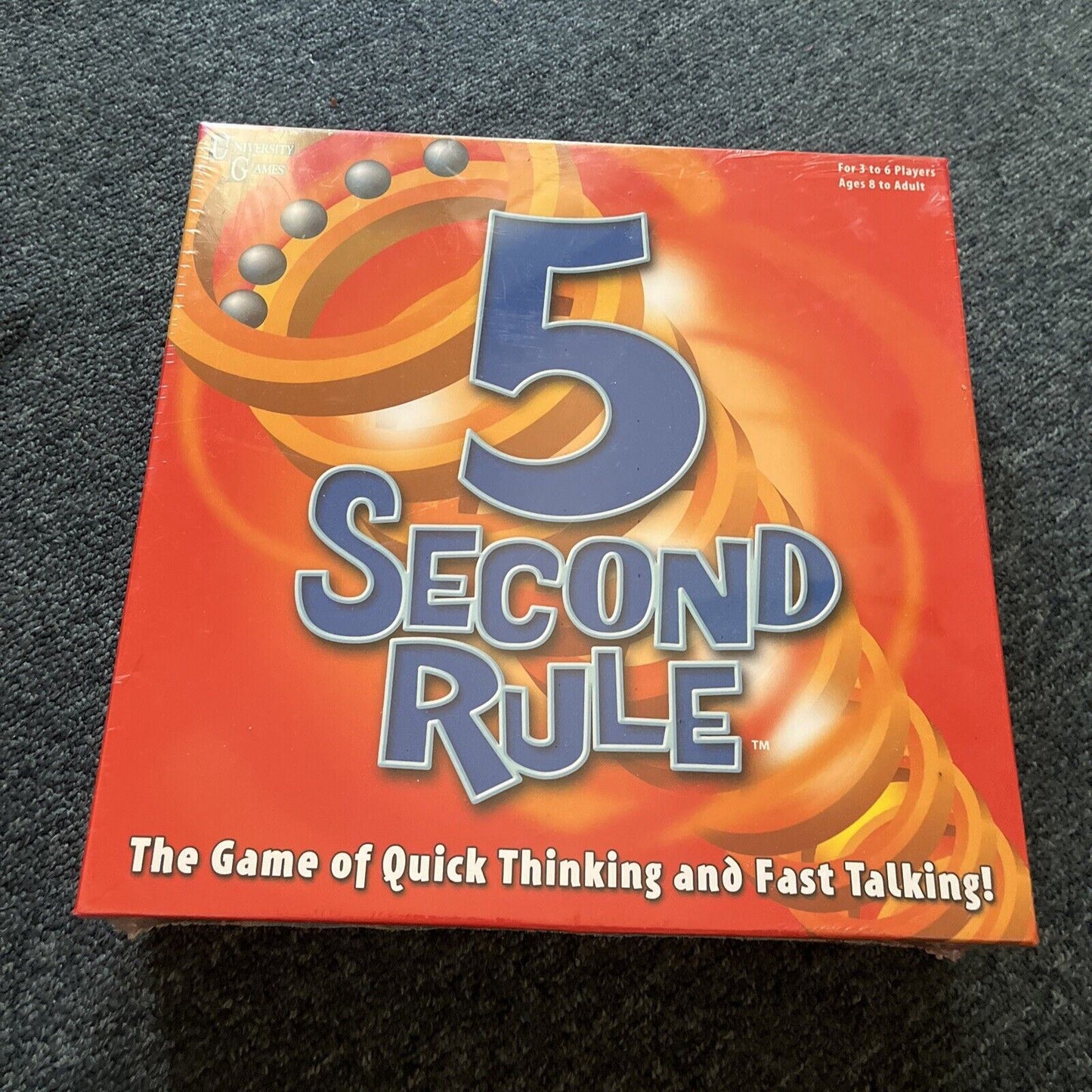 *New Sealed* 5 Second Rule Board Game by University Games